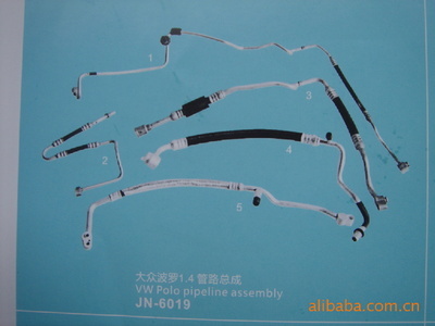 【供应上海大众系列-桑塔纳,2000,3000,波罗,帕萨特等空调管路】价格,厂家,图片,空调,山东老屯汽配城宏达汽车配件经营部-